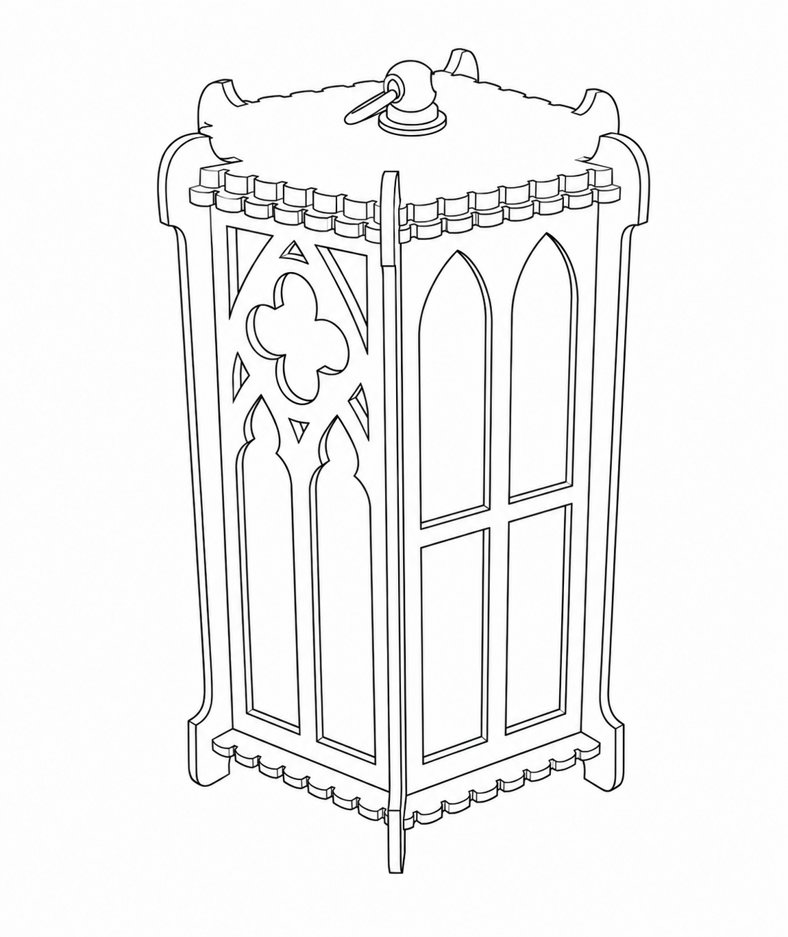 Die Kleine Sechseck LED Laterne